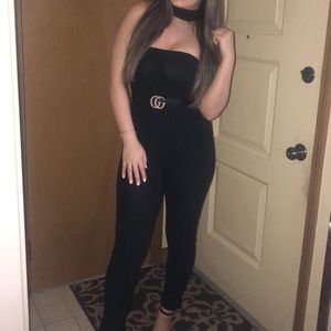 Jumpsuit with choker
